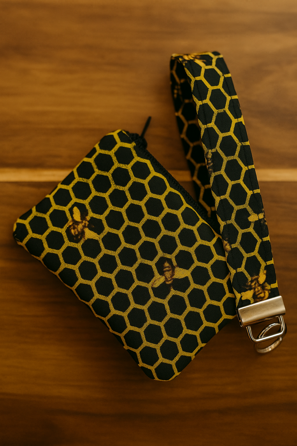 All The Buzz wristlet set