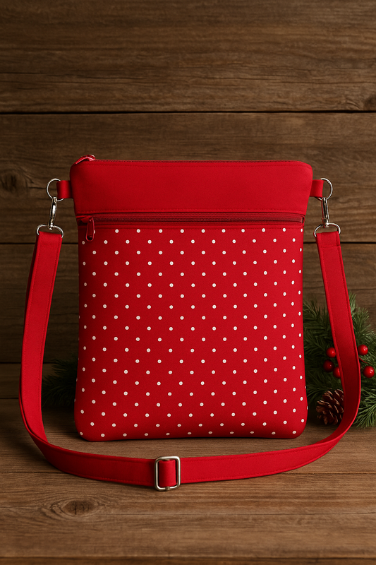Retro polka dot crossbody