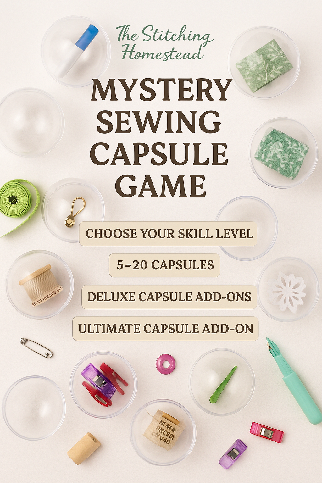 Mystery Sewing Capsule Game — The Stitching Homestead